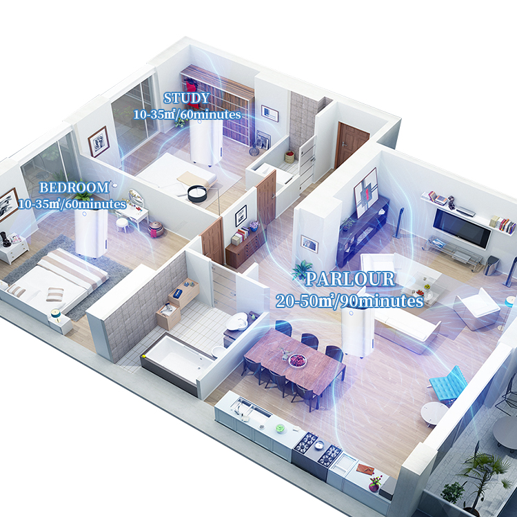Smart Remote Touch APP Home Dehumidifiers Compressor Air Purifier