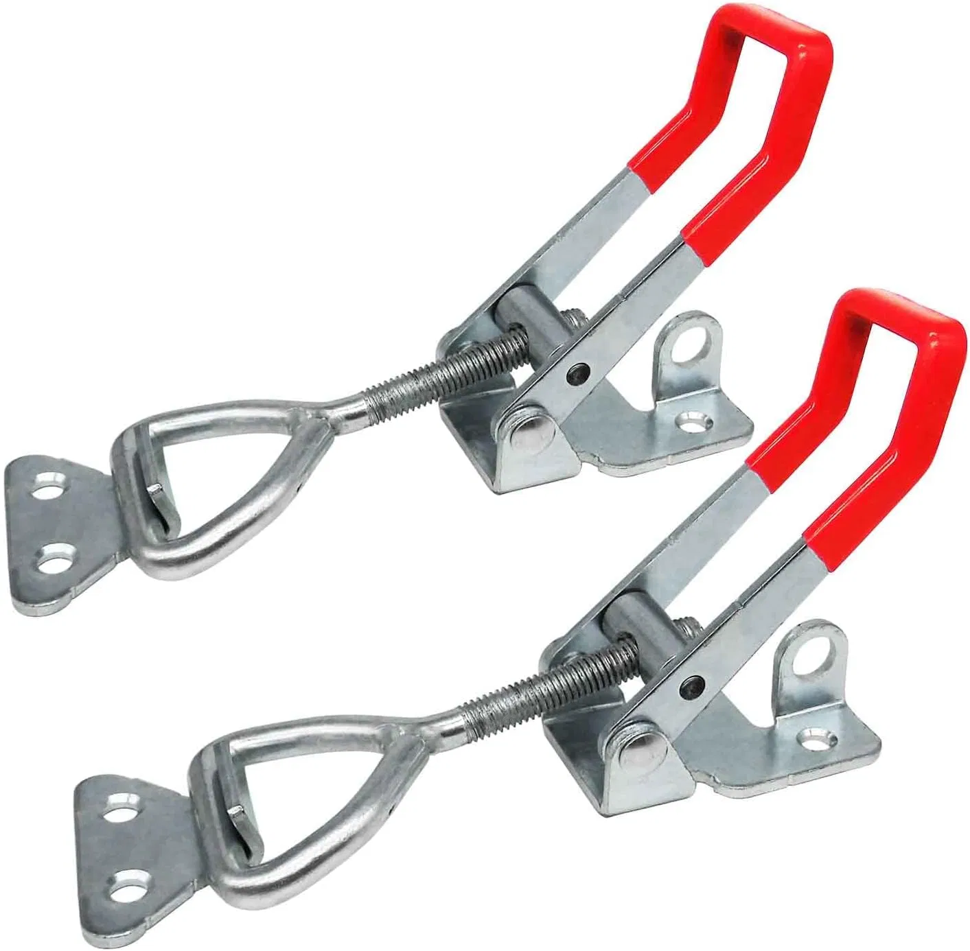 Toggle Latch Clamp, 304 Stainless Steel Adjustable Toggle Latches With Lock Hole, 1320Lbs Holding Capacity Toggle Clamp for Smoker Lid Jig, ToolBox Case, 2pack