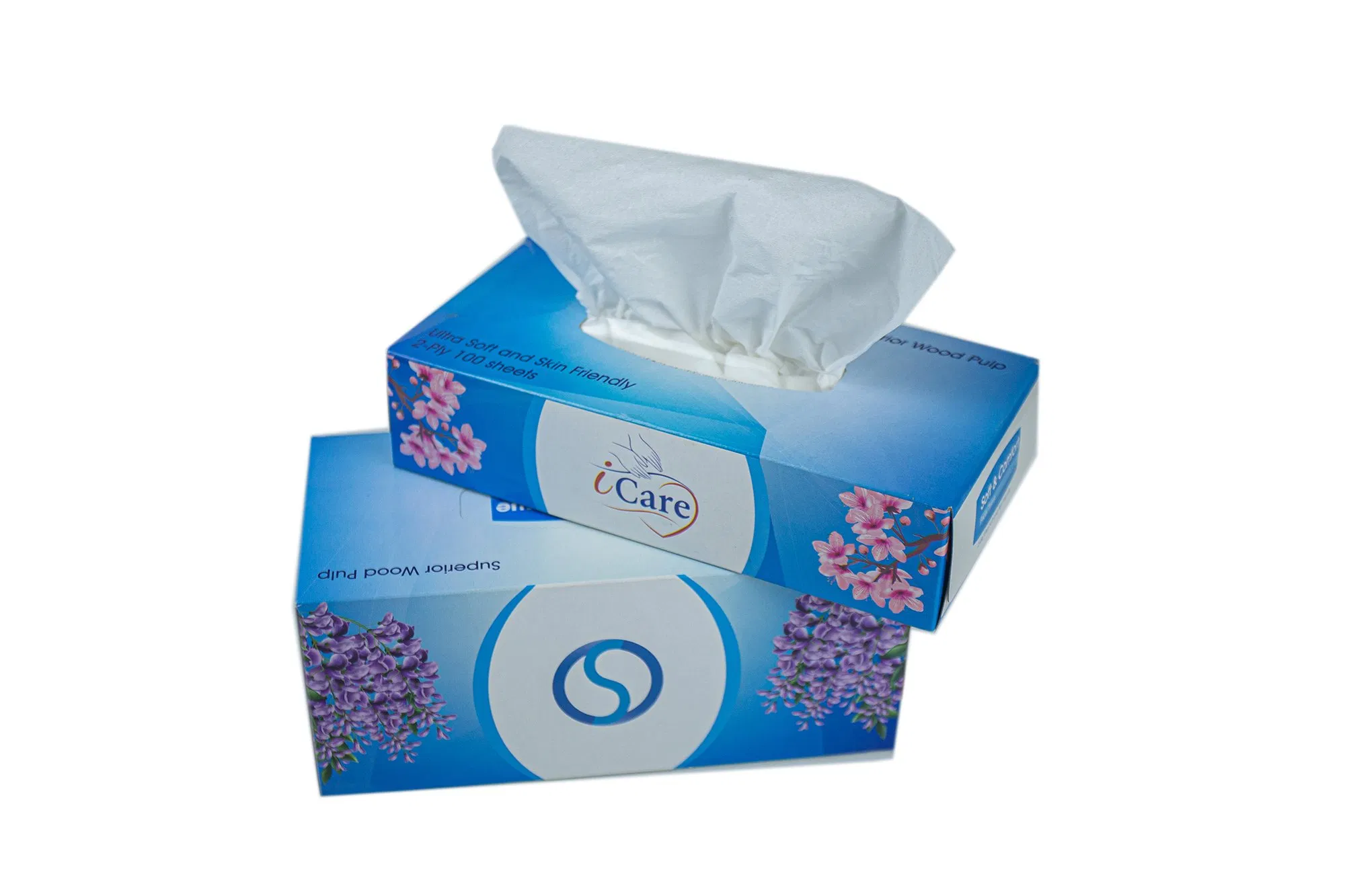 Custom Print Option for Branding Facial Tissue