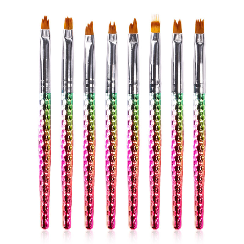 Nail Painting Brush Set Nail Art Cleaner Remover Brush