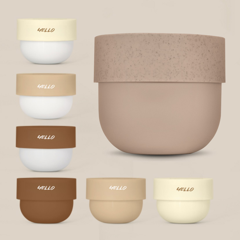 OEM Custom Matte Bowl Shape 100g 150g 200g 250g 300g 500g PP Plastic Hair Mask Body Scrub Butter Container Cosmetic Jars with Lids for Skincare Packaging