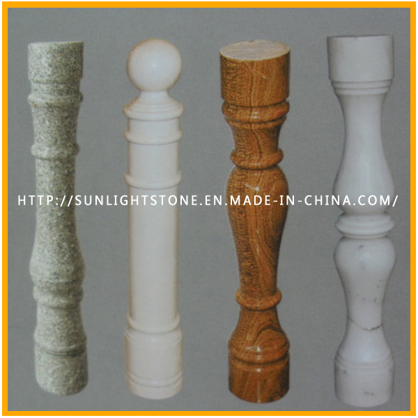 Guangxi White Marble Stone Baluster for Indoor and Outdoor Stair