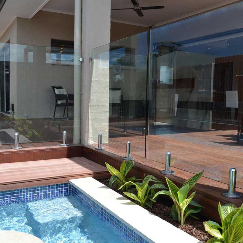 Manufacturer 6.38mm 8.38mm 10.38mm 10.76mm 11.52mm Railing Fence Balustrade Explosion-Proof Laminated Glass