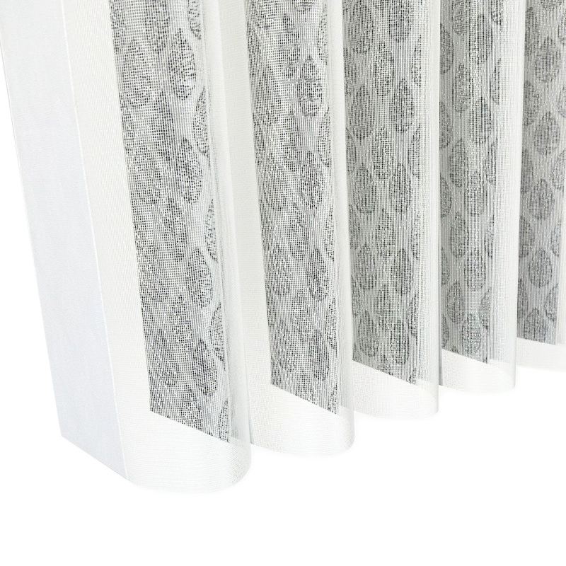 Motorized Hanas Vertical Shangrila Blinds Curtains Jacquard Fabric for Living Room