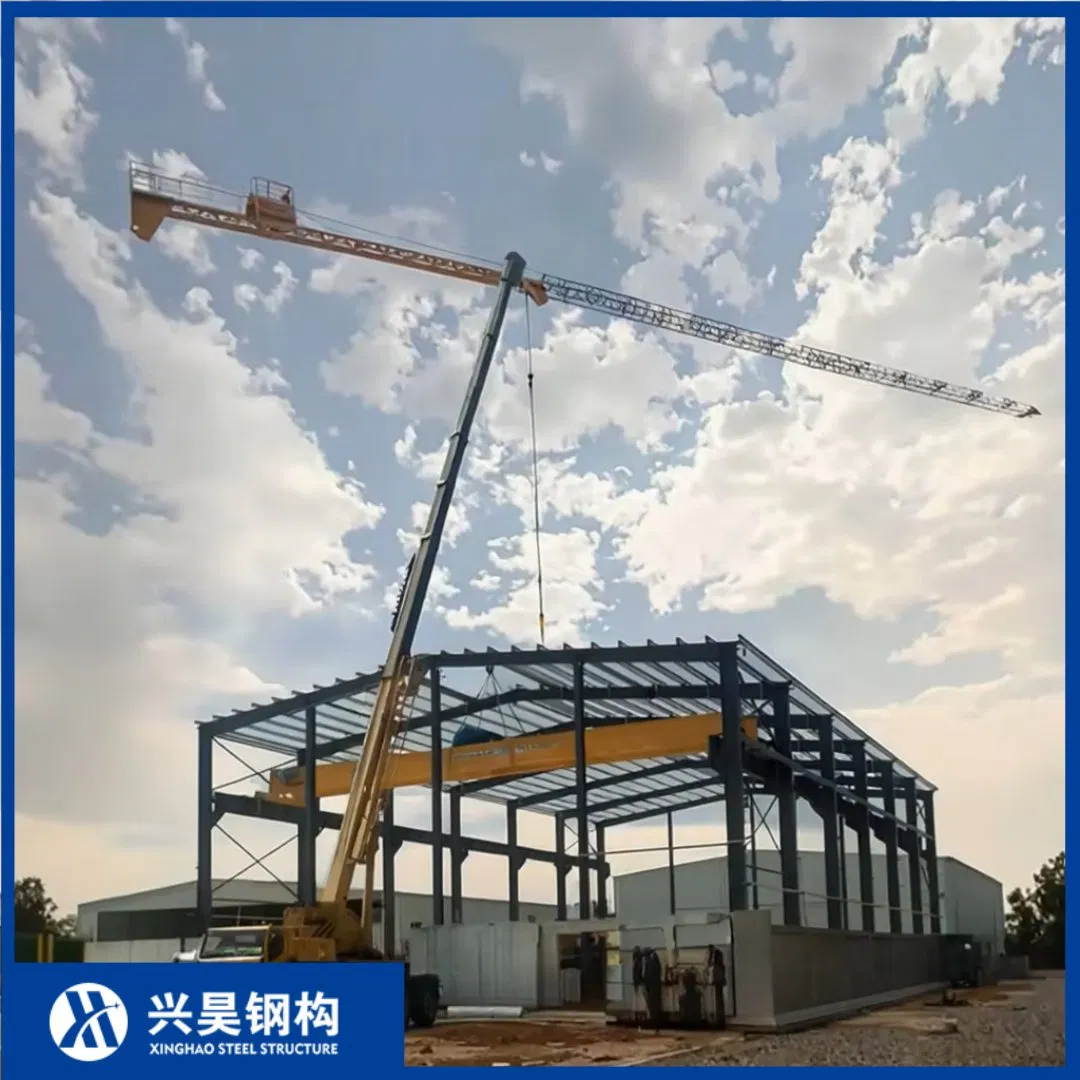 Fireproof Corrugated Sandwich Panel Cladding Steel Workshop Prefabricated/Prefab Industrial Metals Warehouse Heavy Steel Structure Workshop