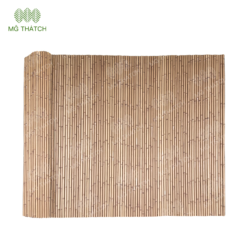 Maintenance Artificial Bamboo Fence Outdoor Lifespan More Than 20 Years Fake Plastic Bamboo Fence