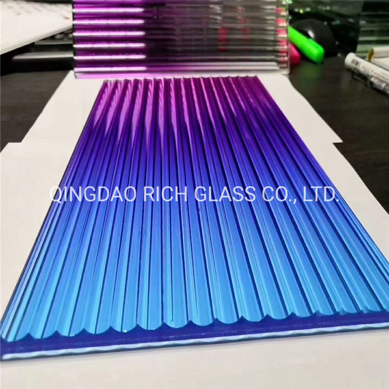 3mm-19mm Flat Low Iron Art Embossed Pattern Glass for Building