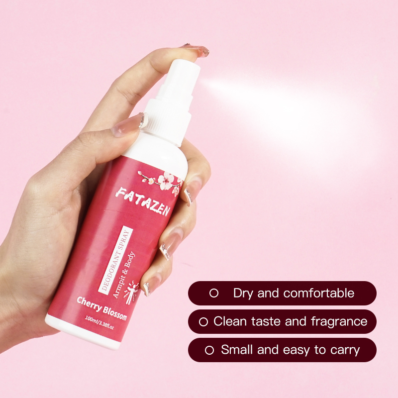 Running Sports Deodorant Fuxing Natural Fragrance Cherry Blossom Antiperspirant Refreshing Body Spray