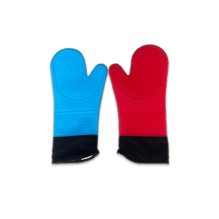 Premium Extra Long Silicone Oven Mitts for High Heat Protection