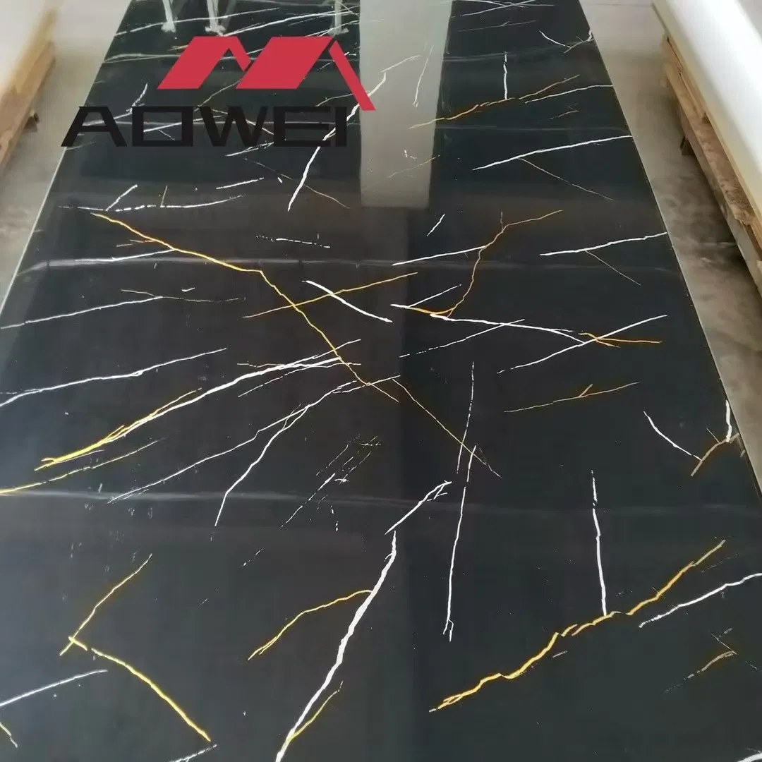 Modern Charcoal PVC Marble Wall Panels for Easy Installation