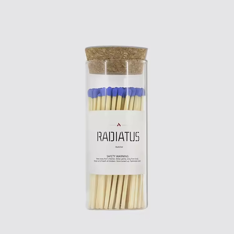 Colorful Factory Wholesale Price High Quality Wooden Match Custom for Candle Hotel Colorful Matches in Jar