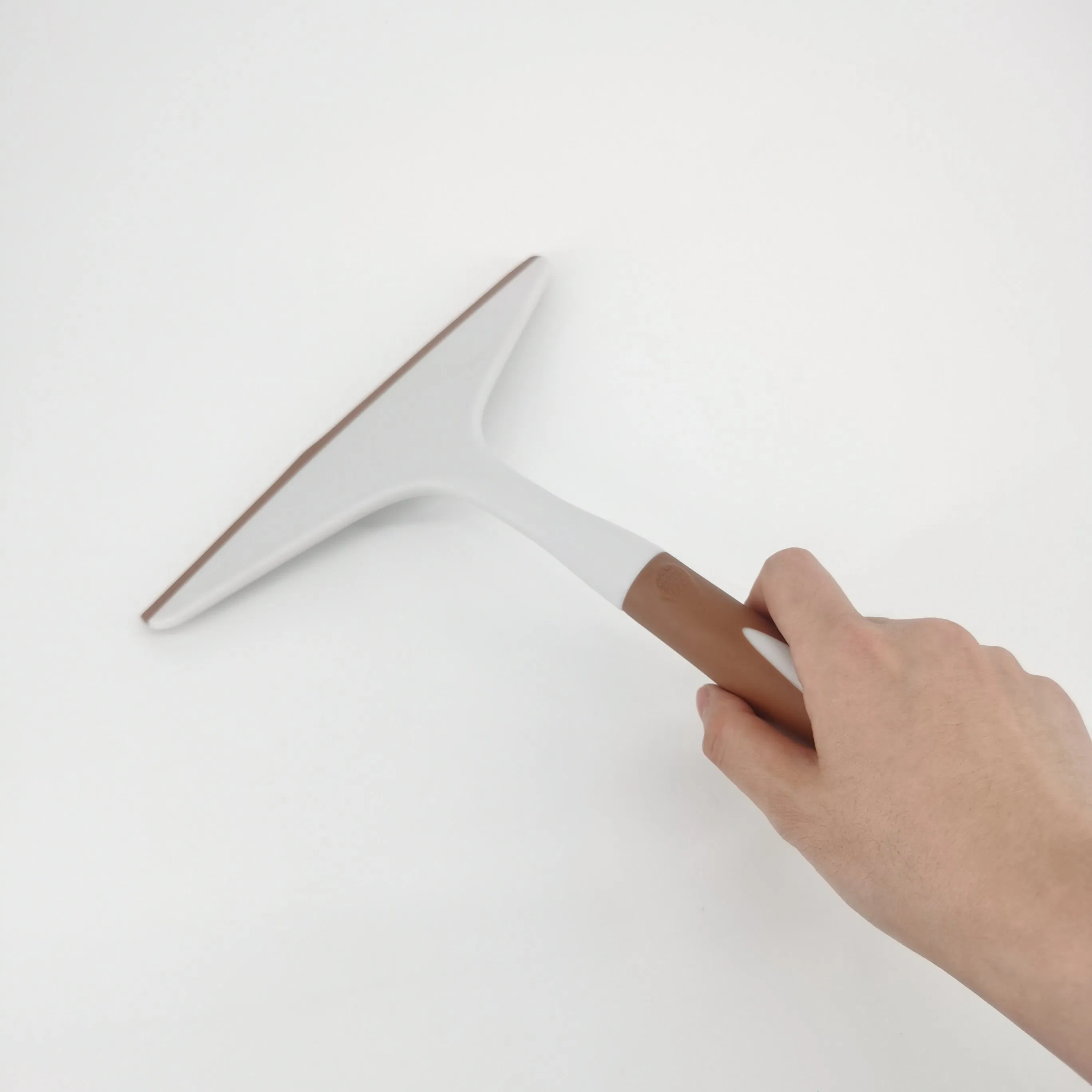 Soft Scraper Cleaner with Plastic Handle Silicone Head Bathroom Glass Window Squeegee