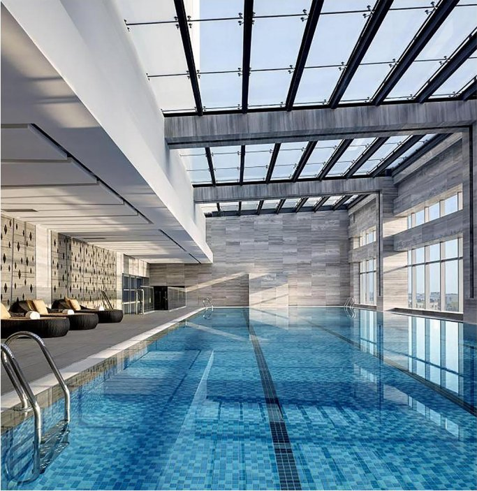 Стеклянная мозаика для бассейна, горячая плавка