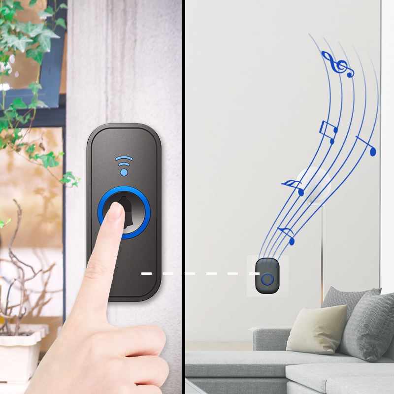 WiFi Wireless Doorbell Support Tuya APP Smart Battery Powered
