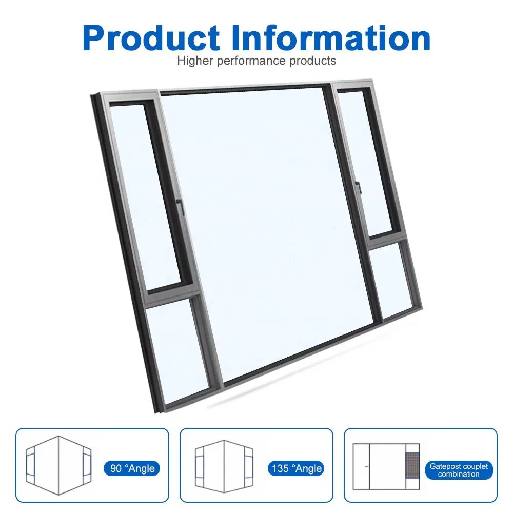 Звукоизоляционное распашное окно с жалюзи для кухни