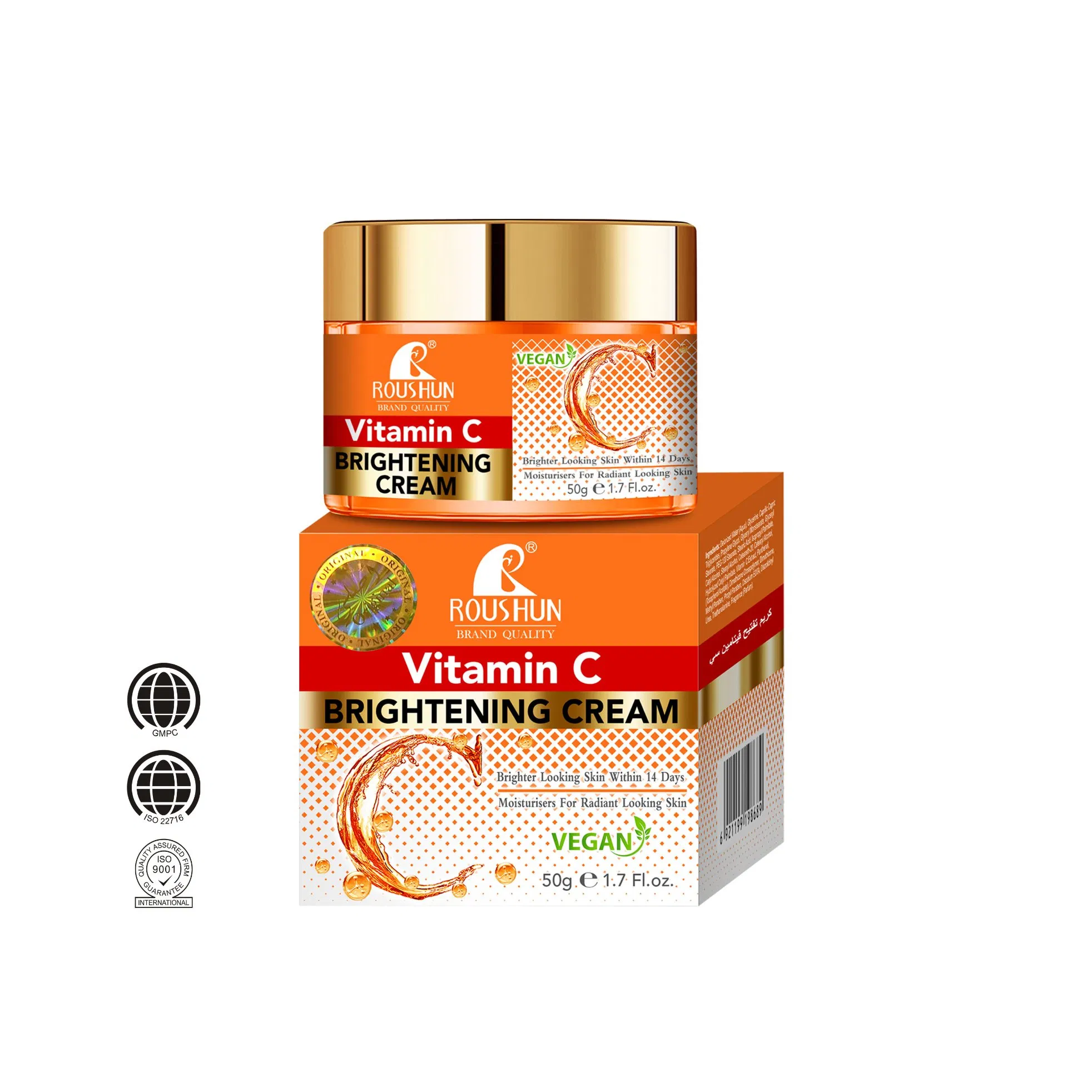 Roushun Brightening Vitamin C Face Cream for Radiant Skin