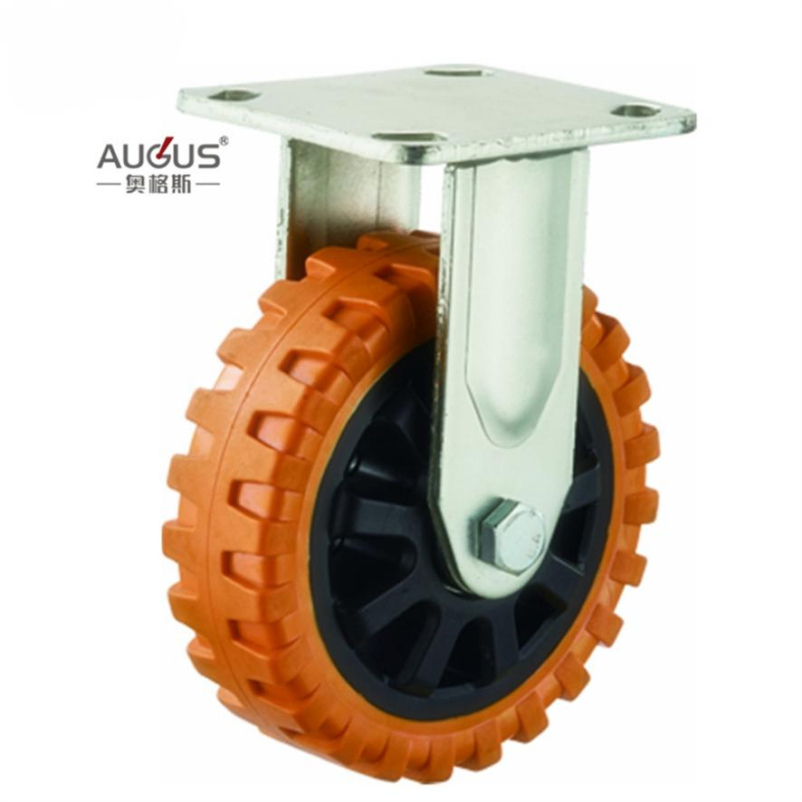 4 5 6 8 Inch Orange PU Heavy Duty Caster Wheel Industrial Caster