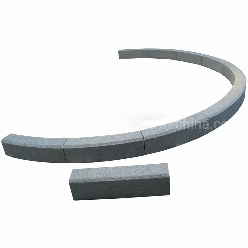 Grey Chinese Natural Granite Pavers Kerb Road Stone Curbstone Kerbstone