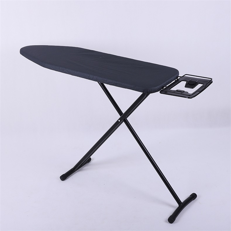 Hotel Room T-Leg Foldable Hook Type Ironing Board with Thickened Metal Steel Surface