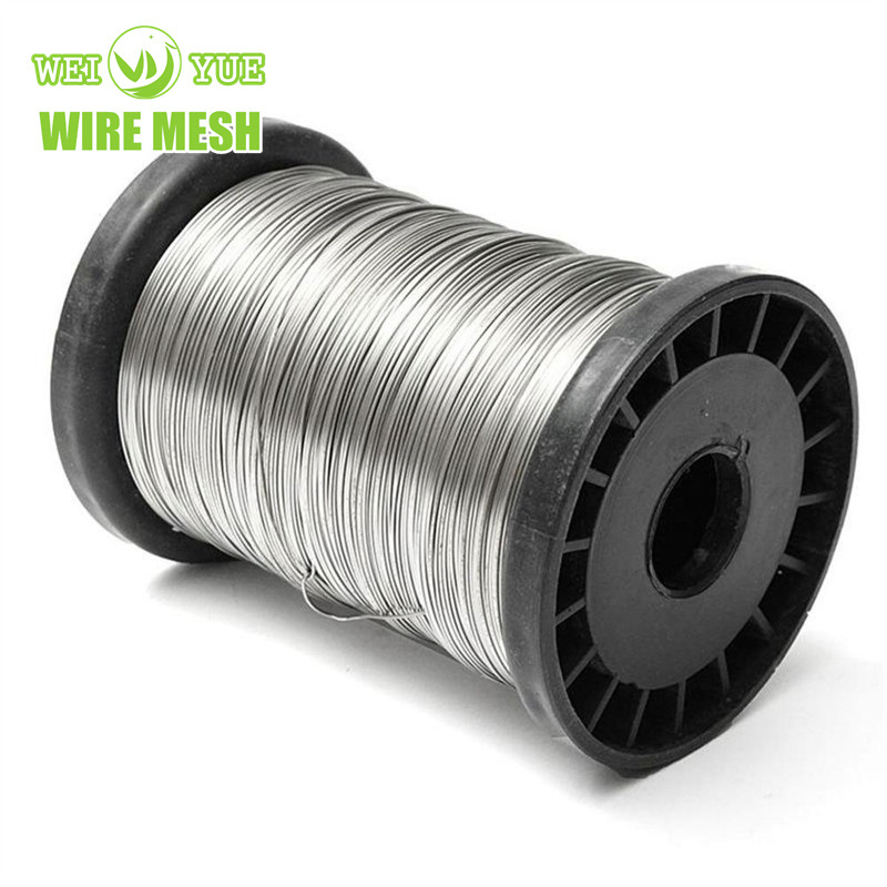 304 316 Flexible Stainless Steel Bright Filament Textile Metal Wire Anti Static Fabric Metal Wire Stainless Steel Yarn Filament Wire Aambre De Acero Inoxidable