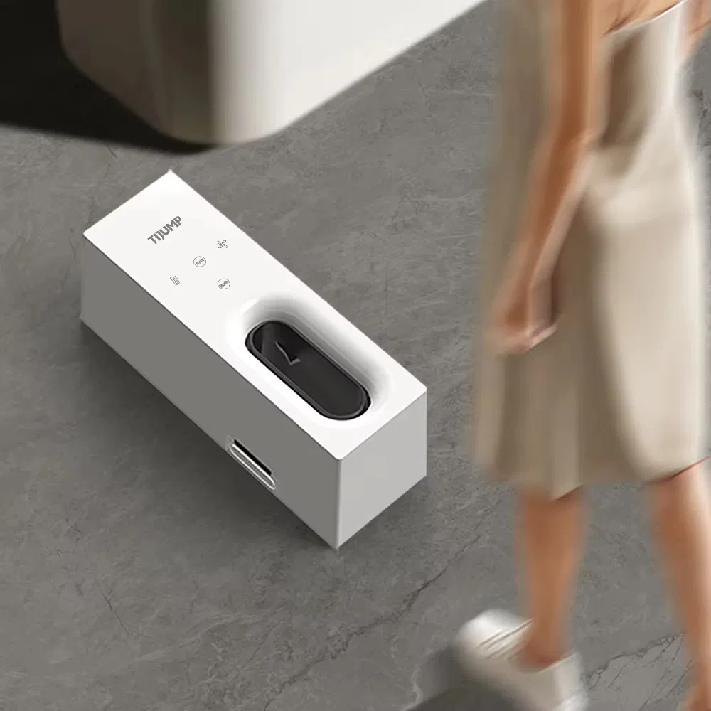 Tj-Mgs01 Stylish Smart Infrared Sensor Auto Touch Start Mini Full Body Dryer Home Bathroom Hotel Club Travel