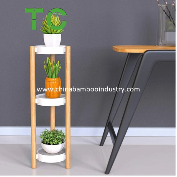 Cheap Price Bamboo Plant Stand Indoor 3 Tier Tall Corner Plant Stand - Flower and Plant Display Rack - Pot Holder Shelf