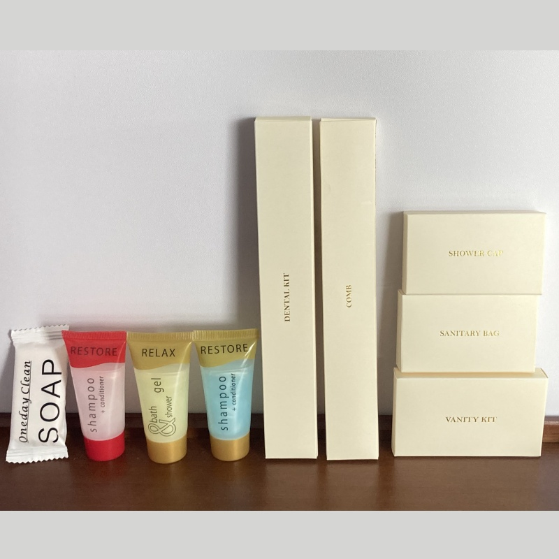 Hotel Shampoo PVC Travel Kit Cosmetic Makeup Bag Airline Amenity Kit Toiletries Bag
