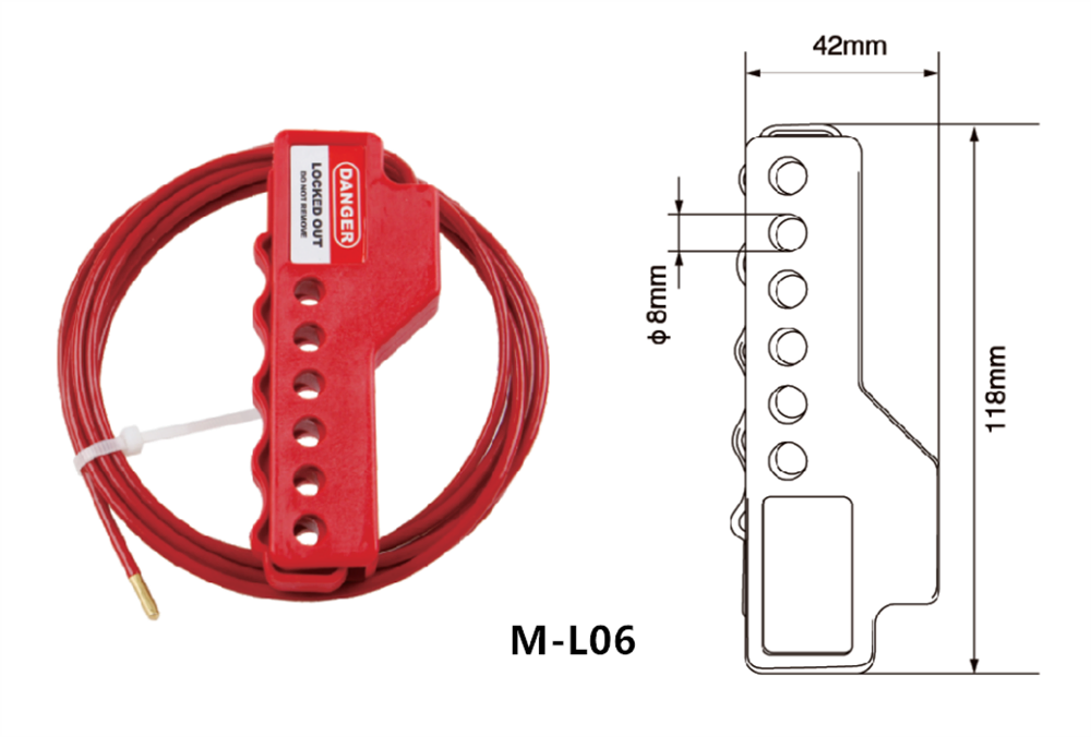 Adjustable Stainless Steel Safety Cable Lock for Universal Use