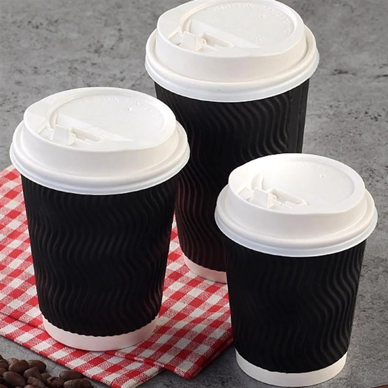coffee Ripple Cup for Juice 16oz. Triple Wall Top Hot Selling Coffee Paper Cups