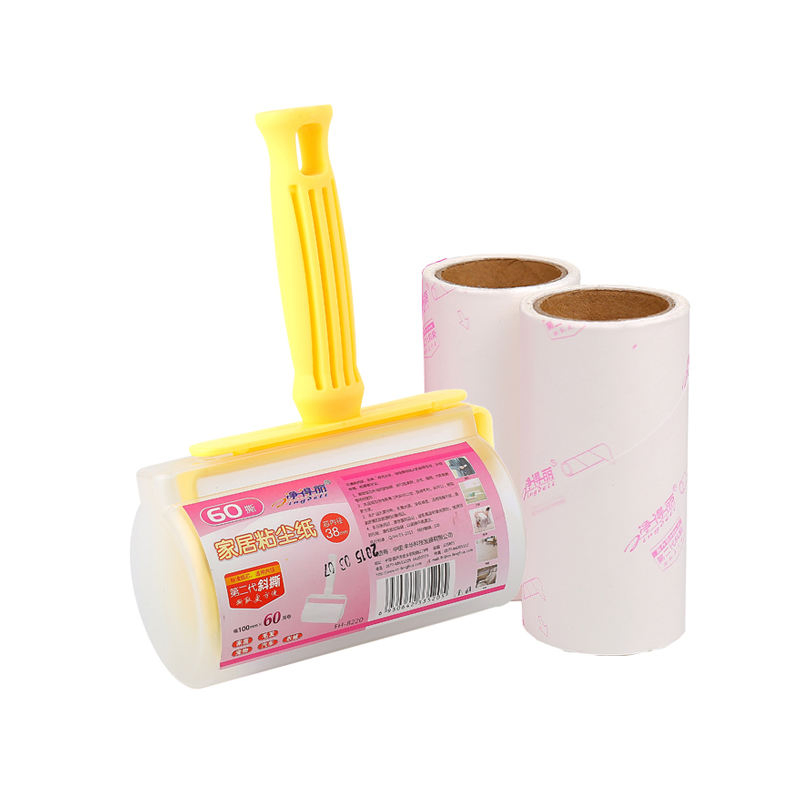 Spiral Tear Paper Cleaner Sticky Clothes Dust Lint Rollers for Pet Hair Remover