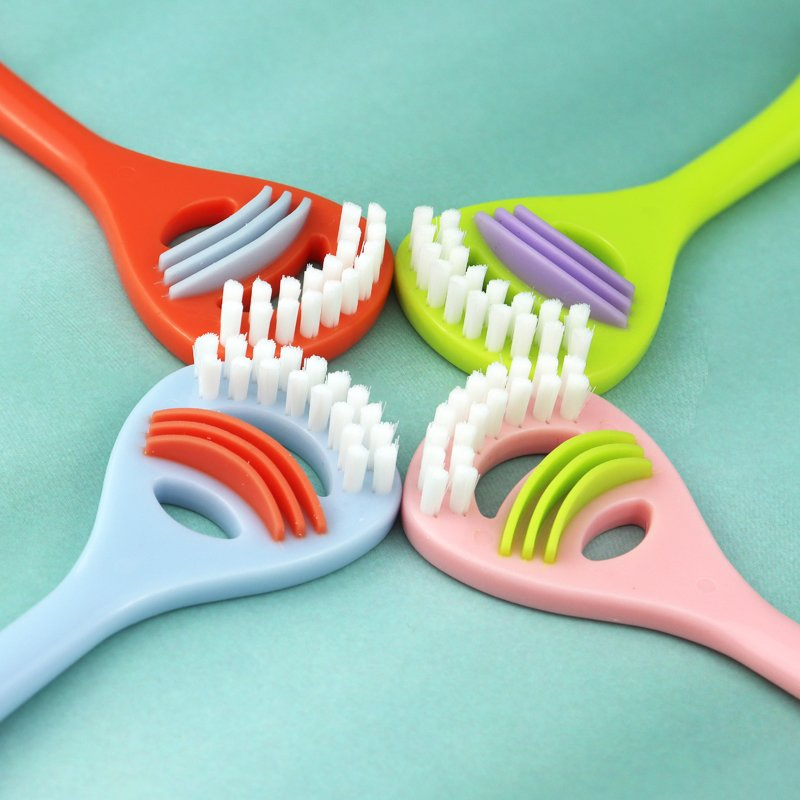 Wholesale Tongue Scraper Brush 2-in-1 Soft Silicone Bristles for Adults Gentle Oral-Cleaning