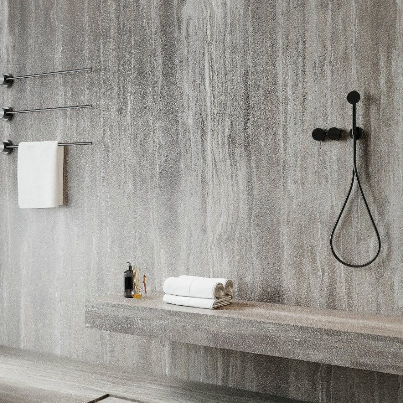 Luxurious Roman Brown Travertine Sintered Stone 1200*2700*6mm Ja5001m Slab for Home Interiors