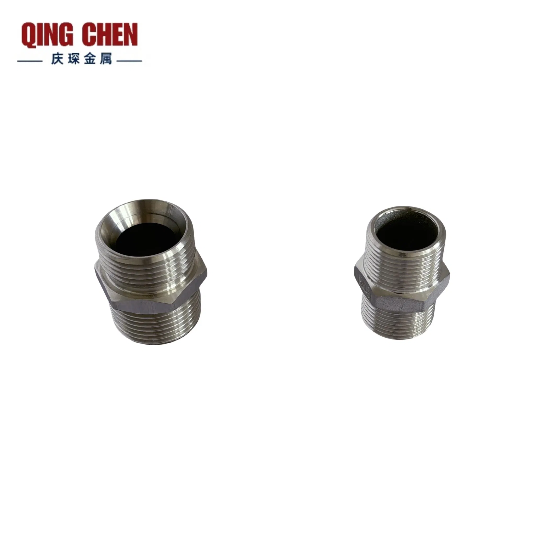Premium Stainless Steel Hex Nipple Connector for Precision Use