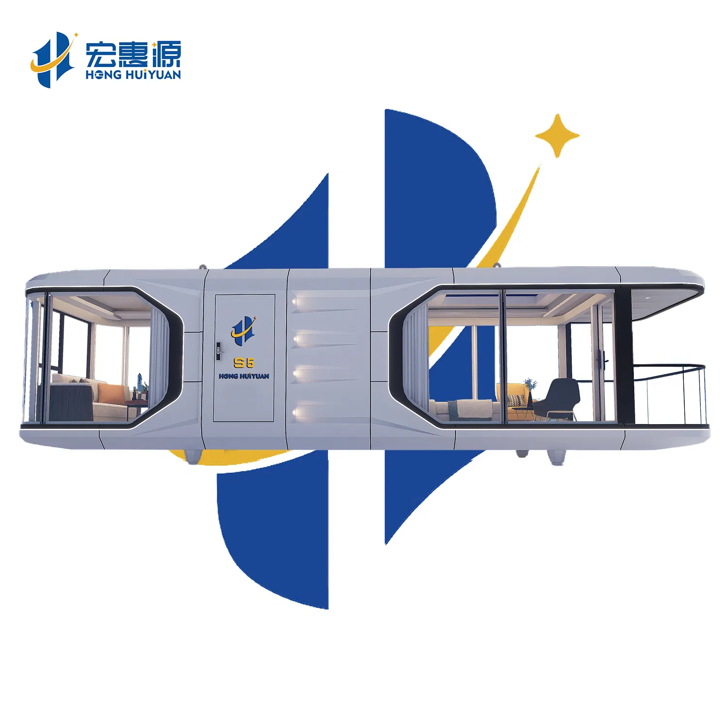 Honghuiyuan S5: Modern Capsule House for Luxury Retreats