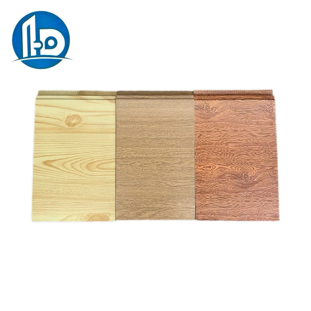 Insulation Polyurethane Foam Sandwich Panel Wood Grain Metal Exterior Wall Insulation Decorative Integrated Panel for Building with 16mm 25mm Thickness