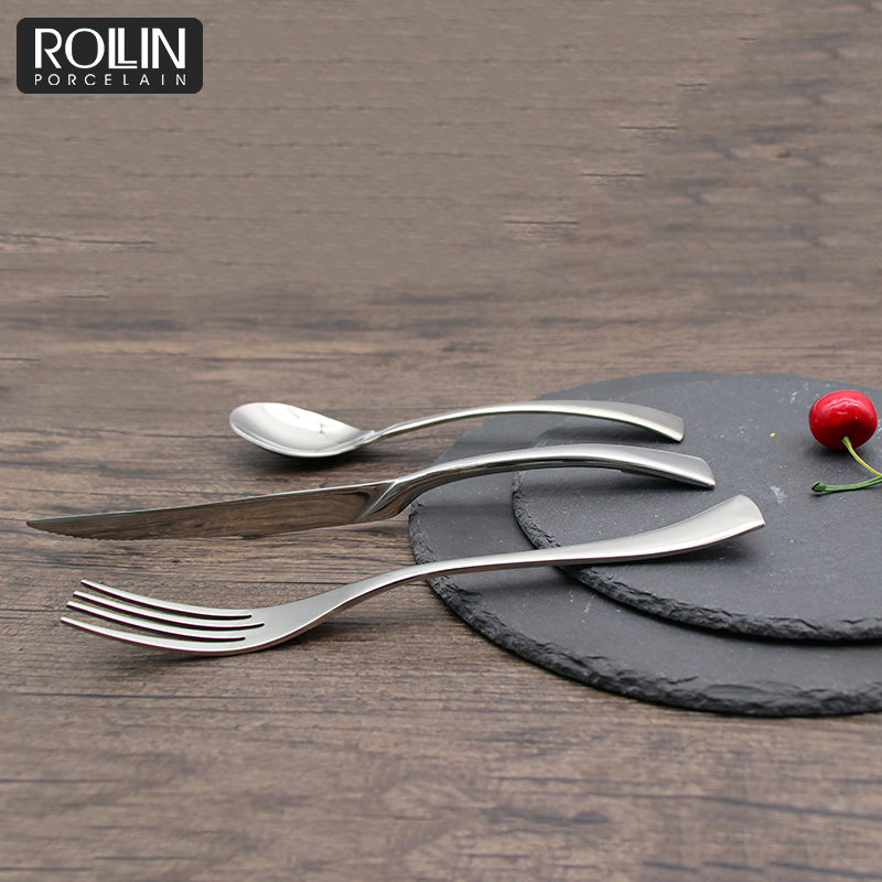 Hot Selling Restaurant Cheap Silver Flatware Set Dinner Spoons Forks and Knife Stainless Steel Cutlery