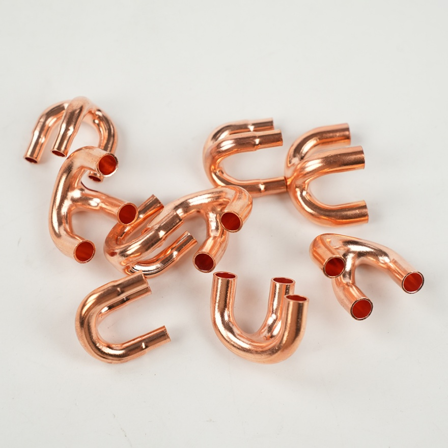 Copper Pipe Tee Elbow Fittings for Refrigeration HVAC Parts