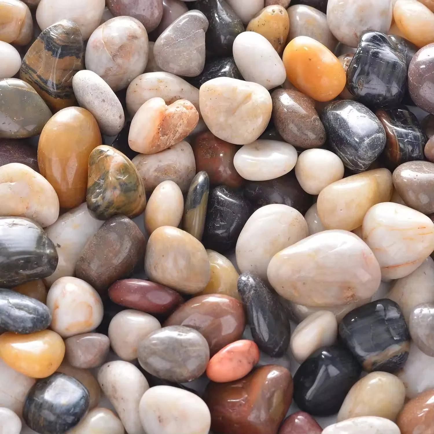 Natural Colorful Pebble Stones for Garden Pathways and Aquariums
