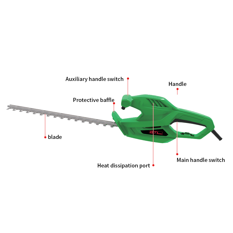 Customized High Quality Powerful 450W Hedge Trimmer Tea Pruning Machine with 0.35m VDE Plug (EHT015)