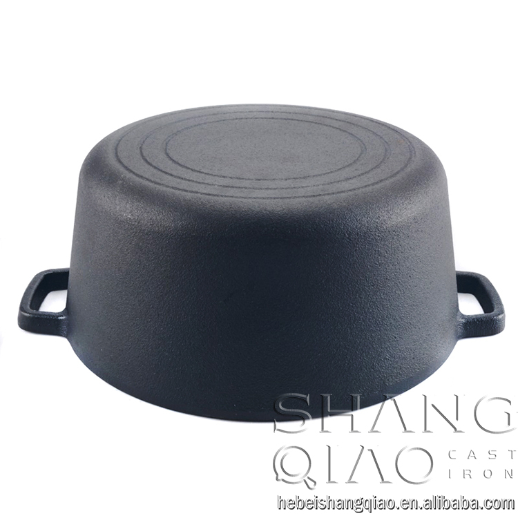 Чугунный жаровня-кастрюля 10 дюймов с крышкой