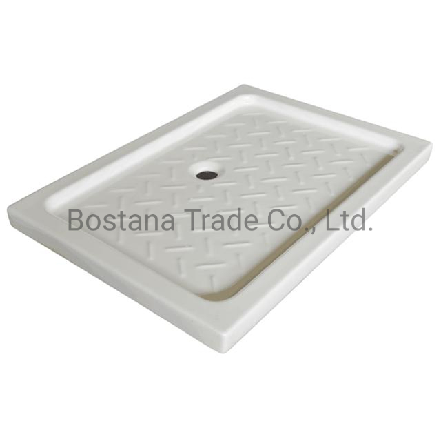 Wc Sanitaryware Good Quality White Rectangle Bathroom Ceramic Shower Tray