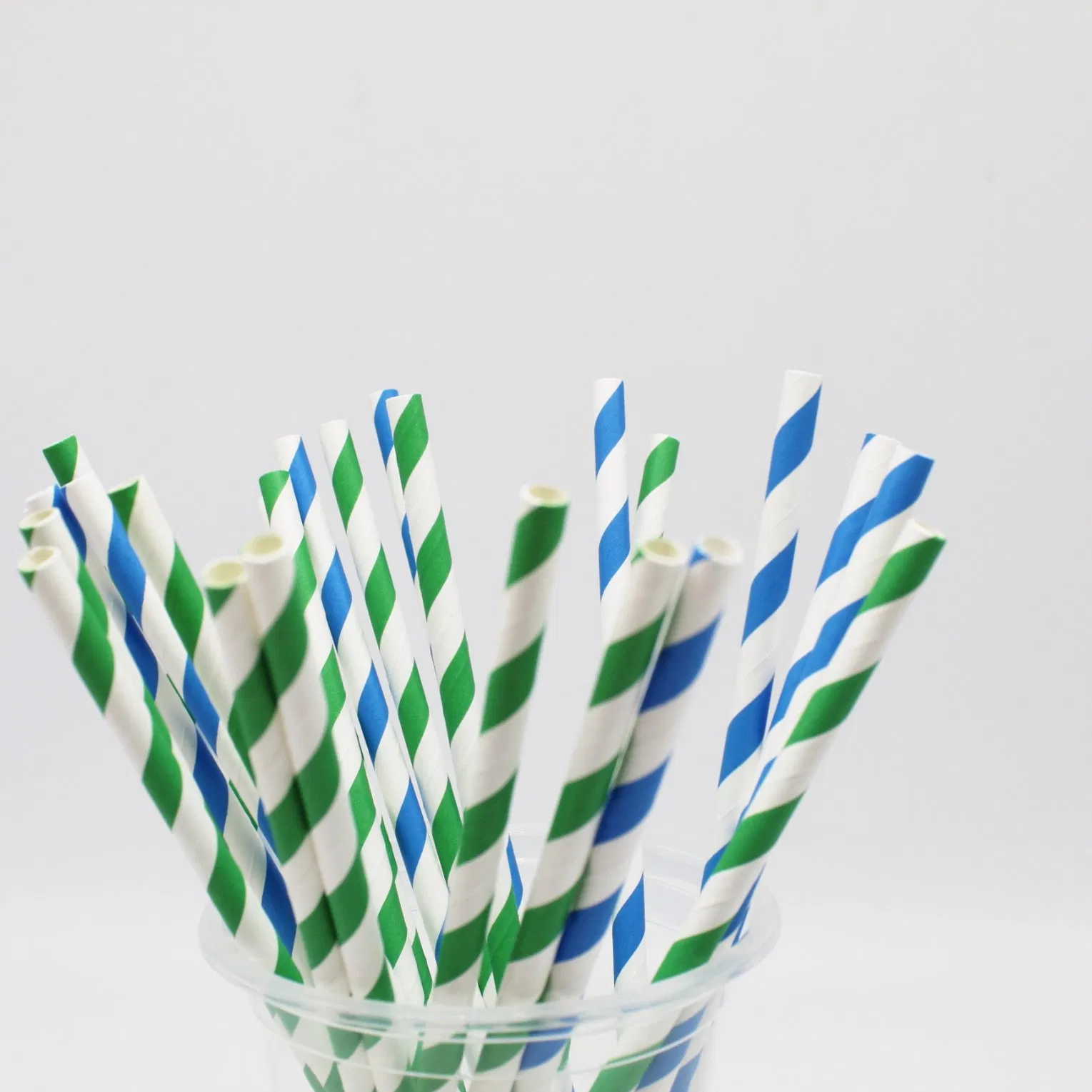Compostable Striped Polka DOT Paper Straws