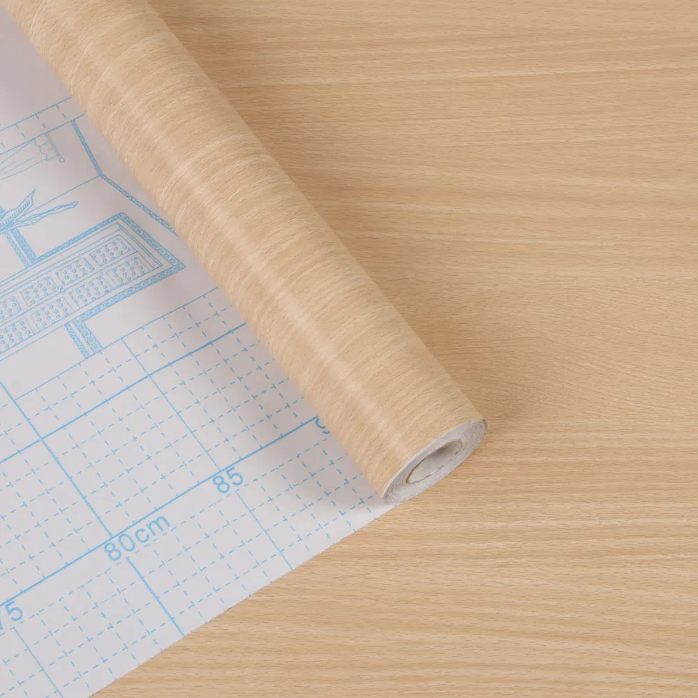 DIY Waterproof Self Adhesive PVC Decoration Wall Paper Wood