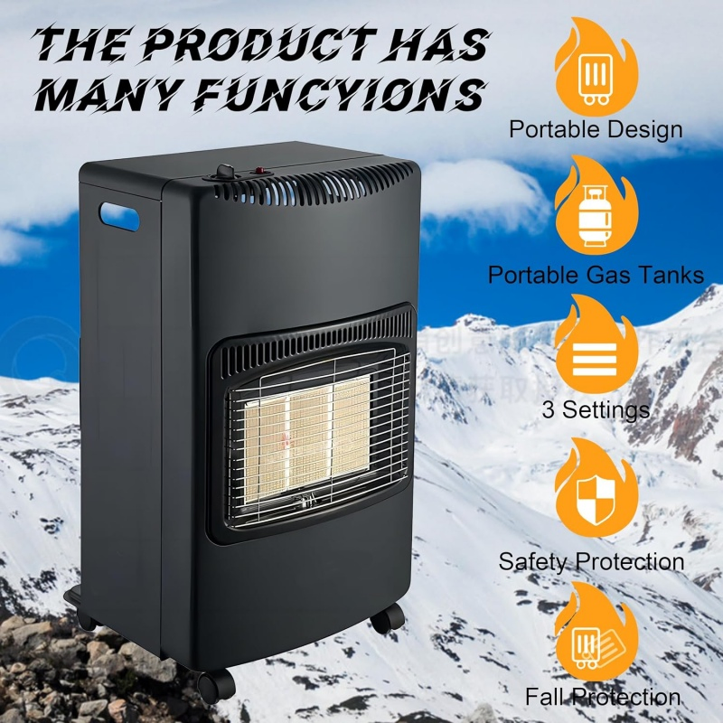Electric Integrated Mobile Household Freestanding Gas Heater (GAHT4200)