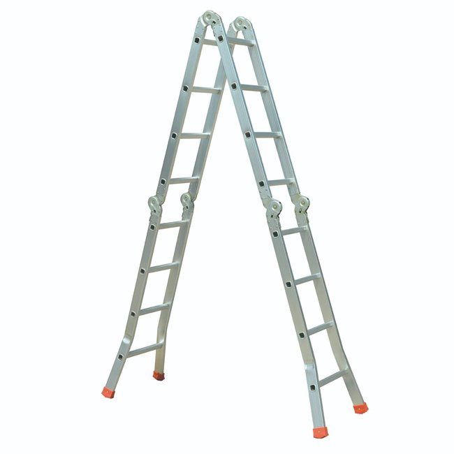 Strong and Easily Moved Versatile Folding Ladder with Splayed Foot