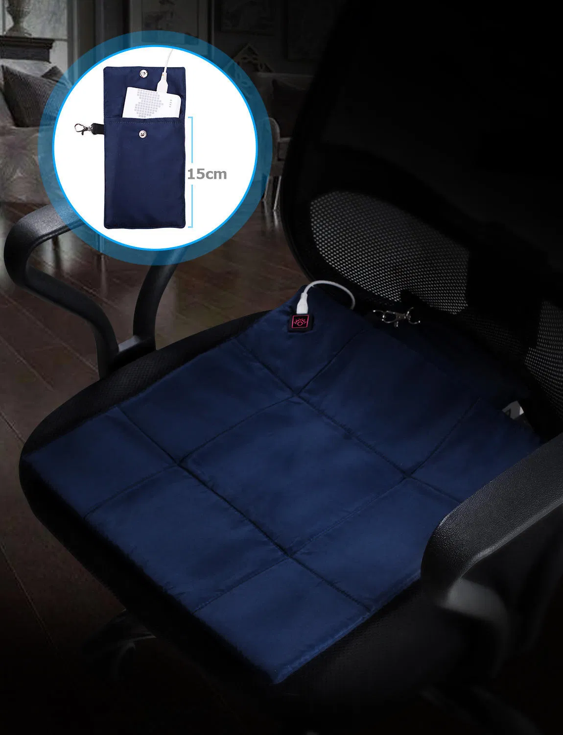 Stadium Portable USB Heated Cushion Stadium Rechargeable for Car