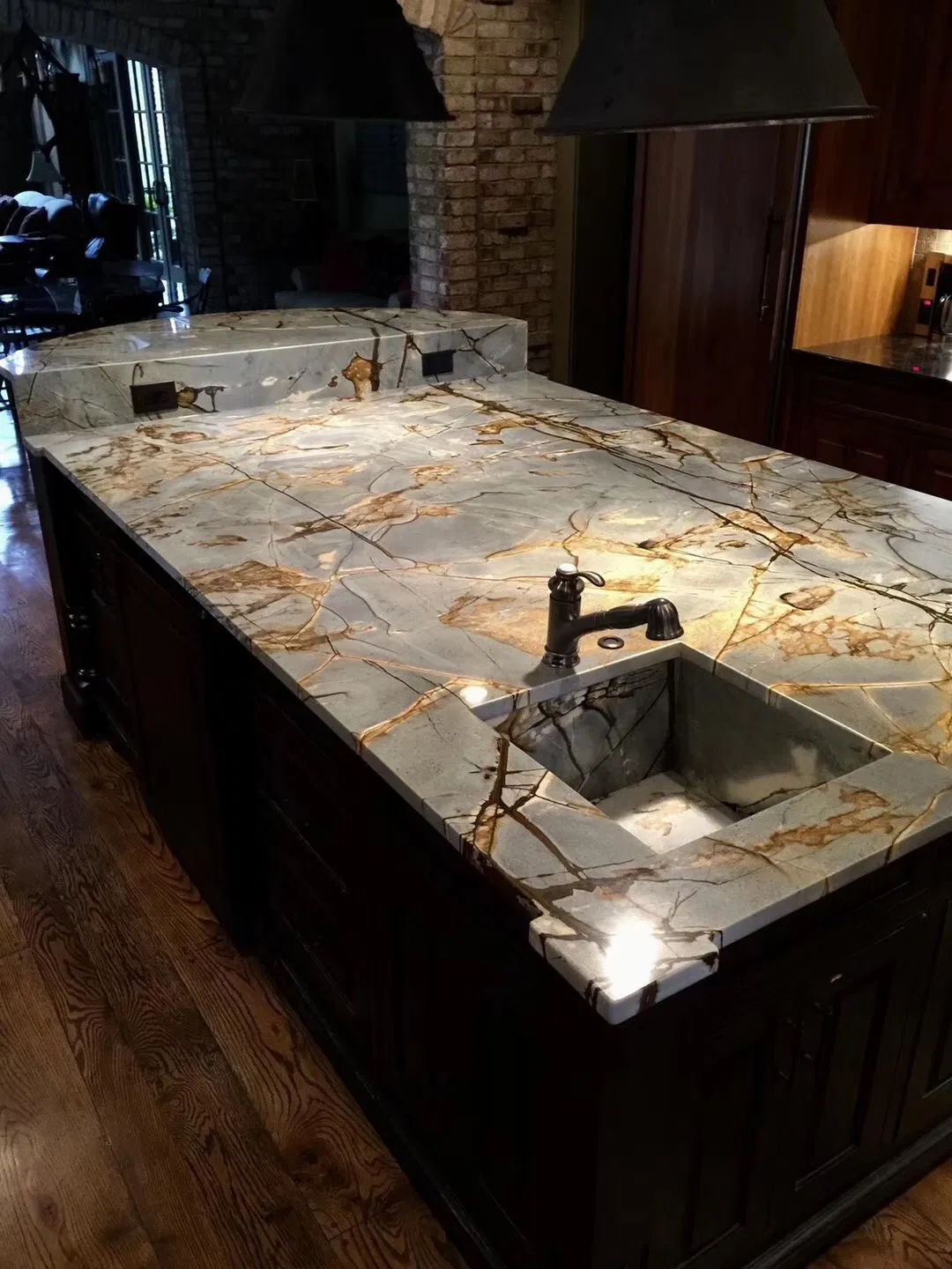 Factory Stone Precut Kitchen Bath Natural Marble Granite Kitchen Counter Tops