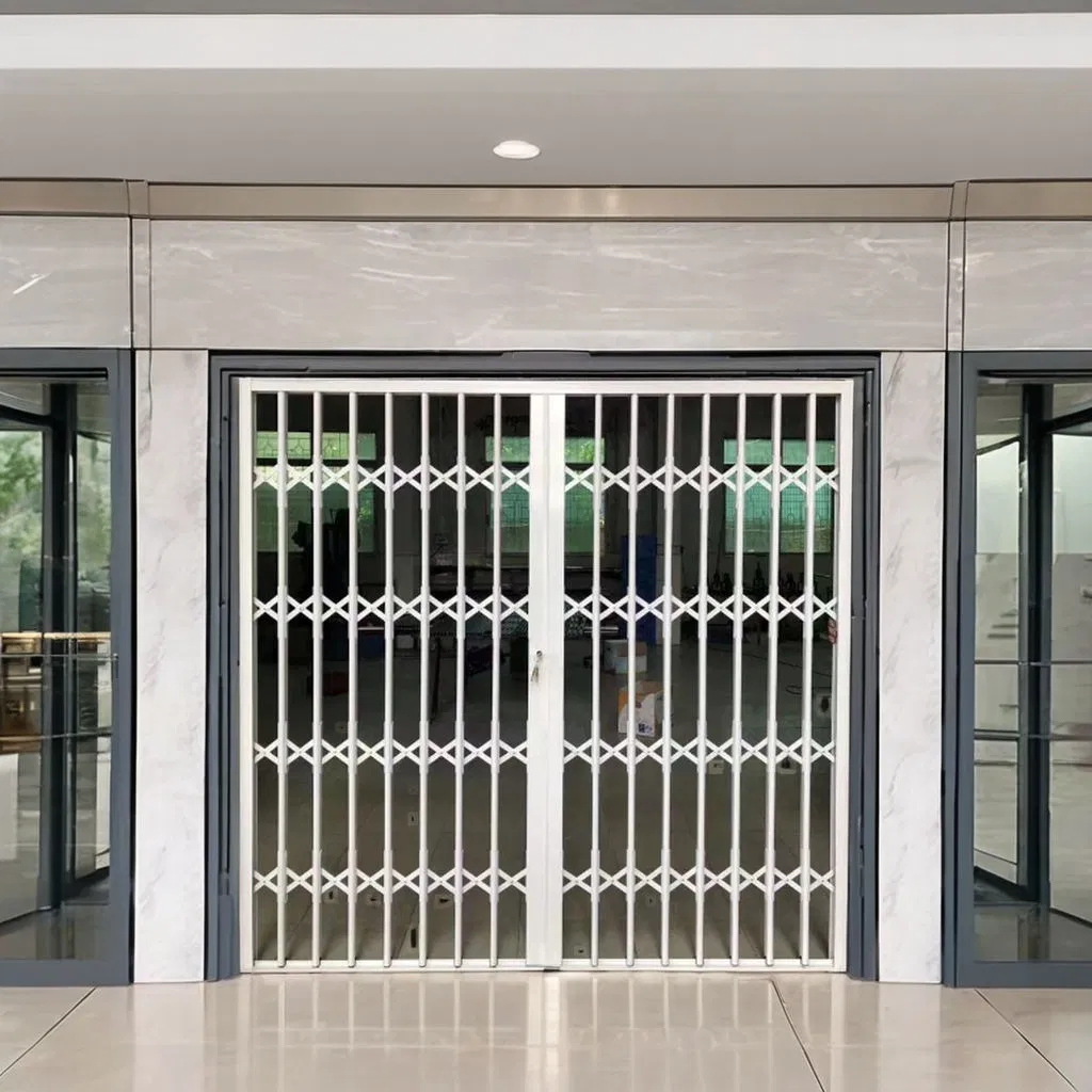 High-Grade Aluminum Anti-Theft Security Folding Grille Windows and Doors Modern Sliding Design Burglar Proof for Hotels Accordion Door