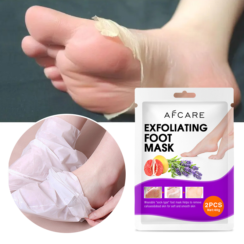 Private Label Organic Peach Foot Peel Peeling Nourishing Exfoliating Foot Mask