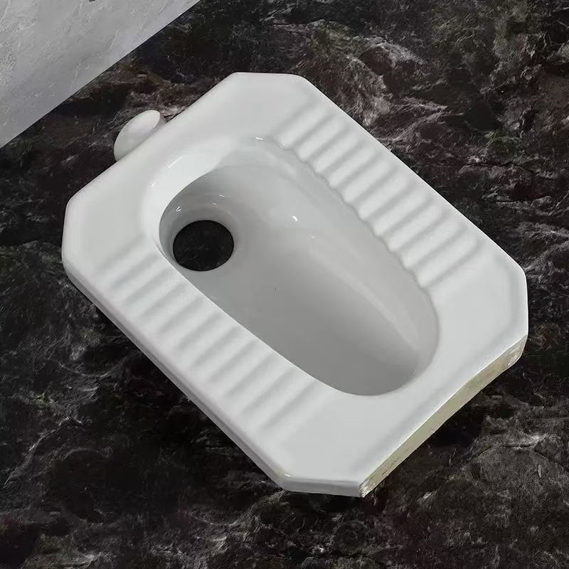 Ceramic Squatting Pan for Public & Home Toilet Use